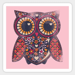 Cute floral owl Magnet